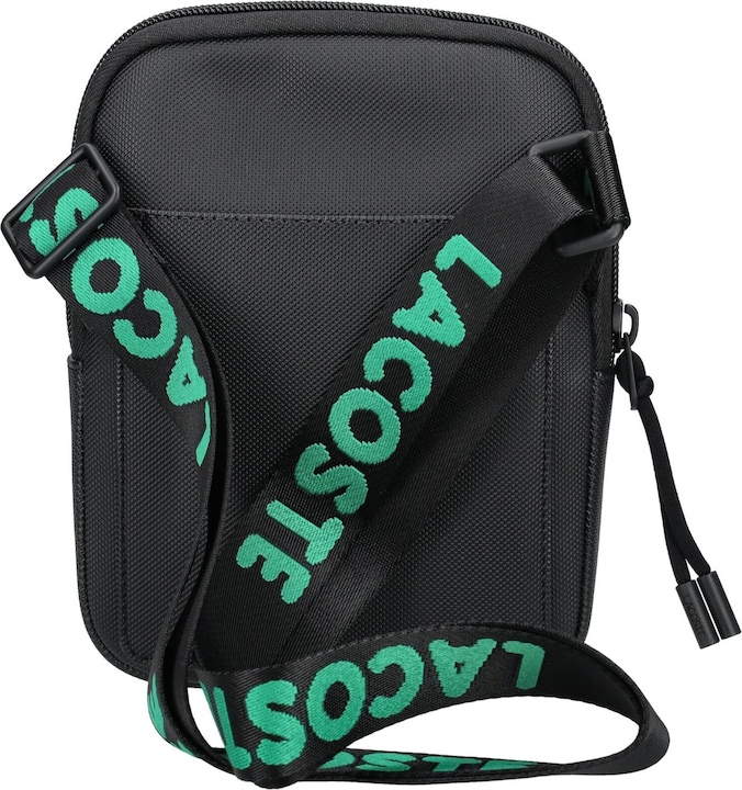 Produktbild Lacoste Small LCST Slimline Piqué Tasche - Schwarz