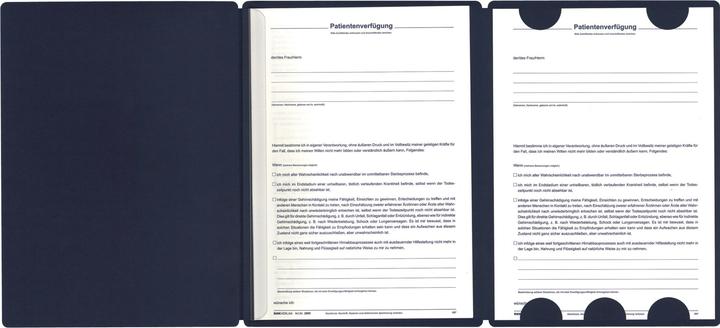 Immagine prodotto Rnk Cartella "Il mio testamento biologico", per 1 persona, DIN A4, blu scuro