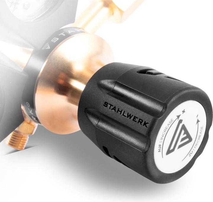 Actual product image Stahlwerk Pressure reducer ARGON CO2 mixed gas shielding gas up to 315 bar Welding equipment