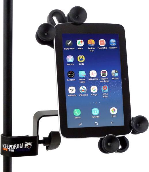 Actual product image keepdrum Microphone stand with tablet PC holder