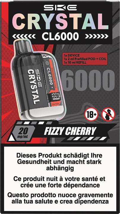 Actual product image SKE Crystal  CL6000  Fizzy Cherry (Cherry)