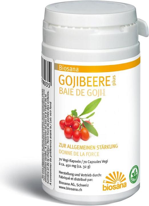 Biosana Baie de goji plus 4g (70 pièce(s), Capsules, 280 g)
