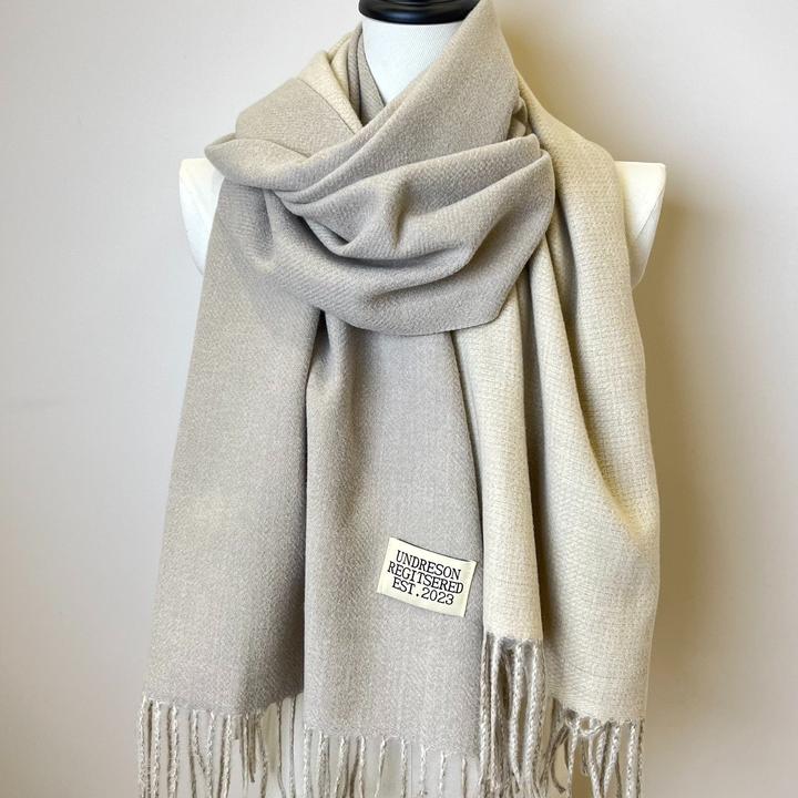 Immagine prodotto Only-Bags.Store Sciarpa bifacciale a due colori Basic Basic Imitazione Cashmere Sciarpa con nappe Autunno Inverno