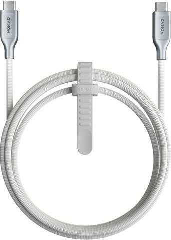 Immagine prodotto Nomad Kevlar USB-C to USB-C Cable 1,5 m White (1.50 m, USB 2.0, 240 W)