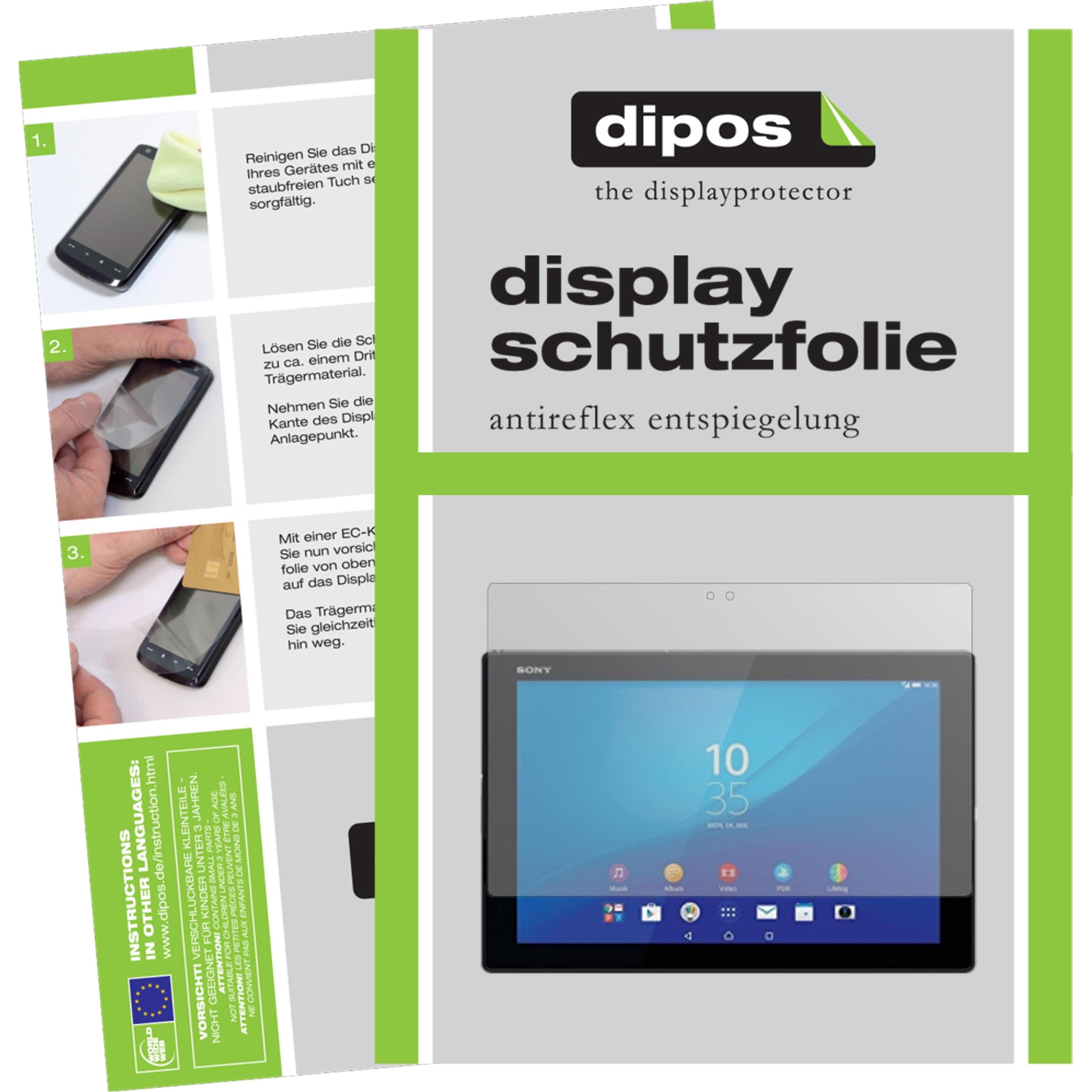Dipos Displayschutzfolie Antireflex (2 Stück, Sony Xperia Tablet Z4), Tablet Schutzfolie