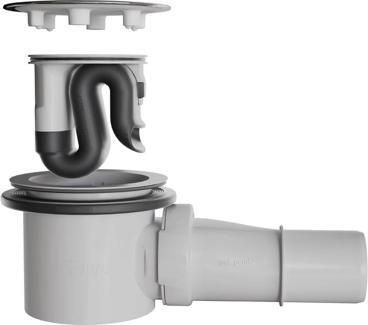 Visolva Reinigungsfreier Siphon mit Chrom Deckel