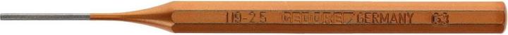 Actual product image Gedore Pin punch, 1-piece, 2.5 mm, steel/lacquer, silver/copper (30 mm)