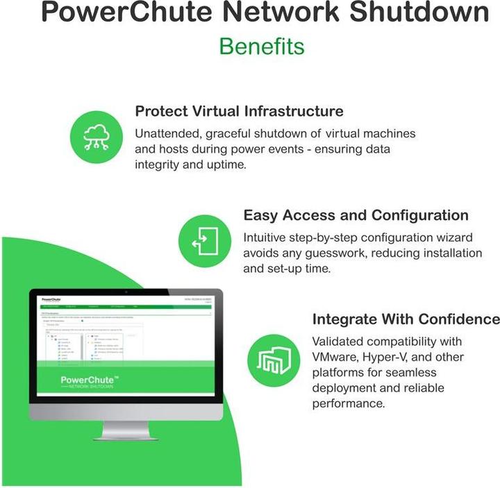 Productafbeelding APC PowerChute Licentie voor netwerkuitschakeling voor virtualisatie en HCI, 6 jaar