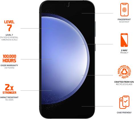Produktbild Eiger Mountain Glass Black (1 Stück, Samsung Galaxy S24+)