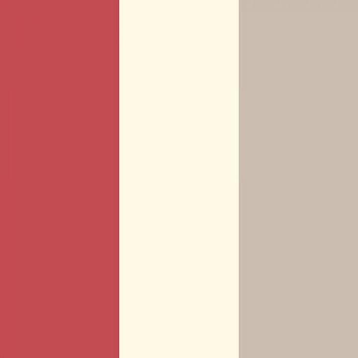 Cremefarbe, Grau, Rot