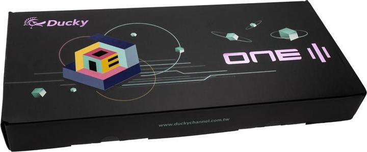 Actual product image Ducky One 3 Gossamer Pink TKL Gaming Keyboard - MX-Ergo-Clear (US) (US, Cable)
