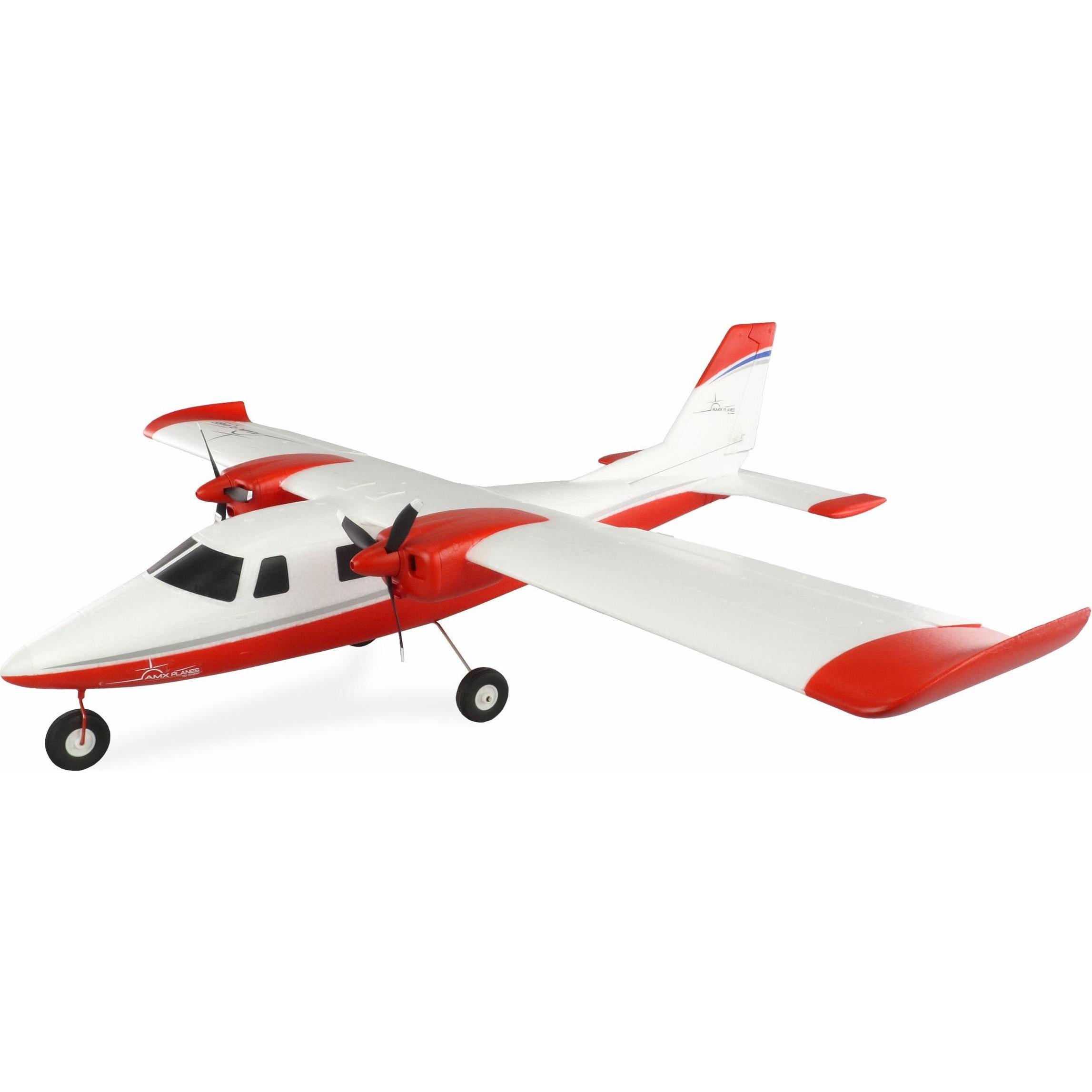 Amewi AMXPlanes P68 Hochdecker rot zweimotorig (Motorflugzeug)