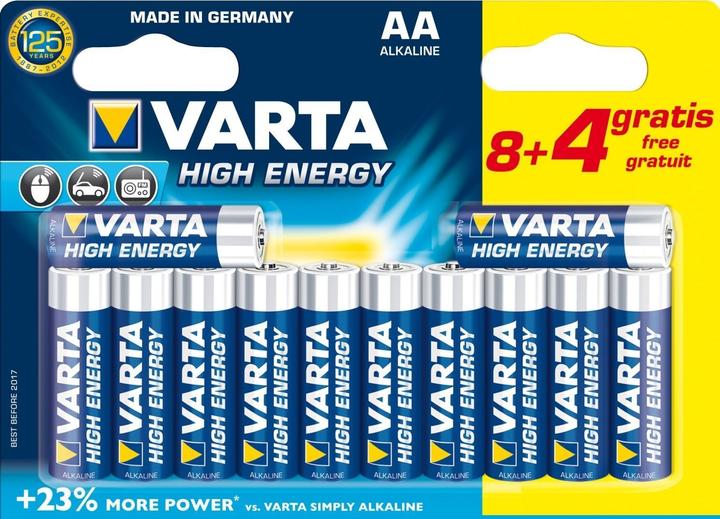 Actual product image Varta High Energy (12 pcs., AA, 2960 mAh)