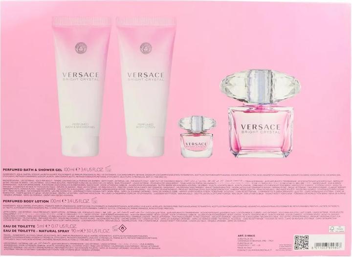 Productafbeelding Versace Spring Coffret 2025 Bright Crystal EDT 90ml (Parfum set)