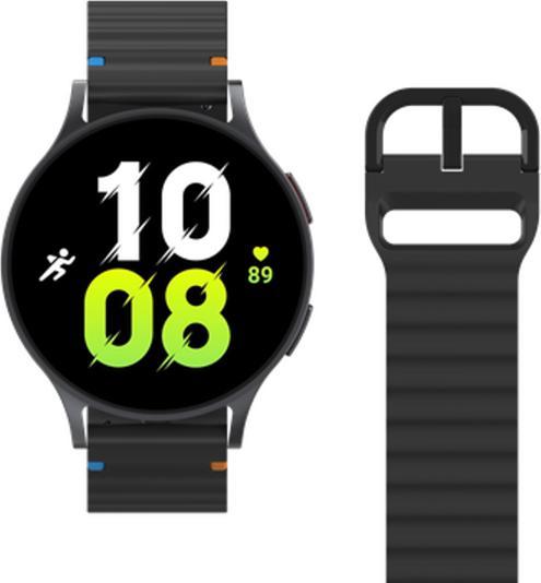 Actual product image Just in Case ActiveFlex Strap - Galaxy Watch 20mm - Black (20 mm, Silicone)