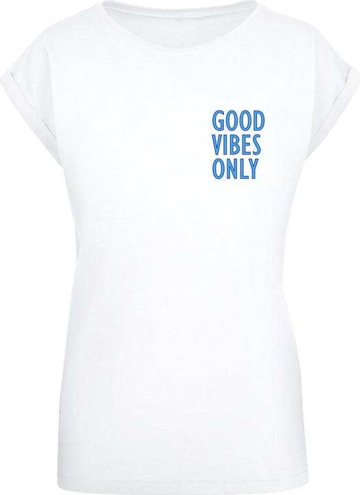 Produktbild Merchcode Ladies Good Vibes Only Extended Shoulder Tee - 118097 (M)