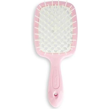 Konjac Sponge, Haarbürste + Kamm, Janeke Small Superbrush Small Hairdressing Brush For Detangling Hair Pastel Light Pink