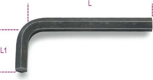 Beta Tools Beta Klucz Trzpieniowy Kątowy Calowy Model 96as 1/2", Czerniony