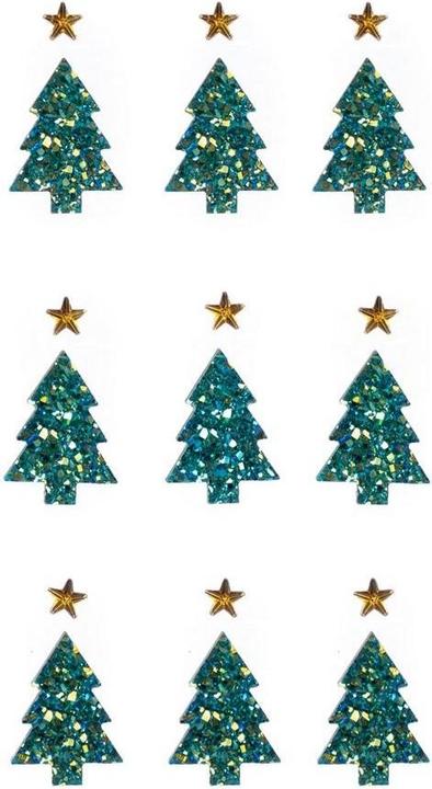 Produktbild Dalprint Selbstklebende Kristalle, Weihnachtsbäume, Sterne, 18 Stk (18 -teilig)