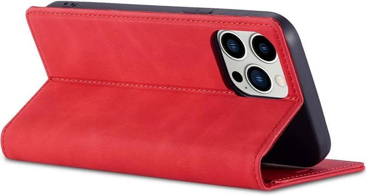 Actual product image Cover-Discount iPhone 14 Pro Max - Vintage Flip Case Cover red (Apple iPhone 14 Pro Max)