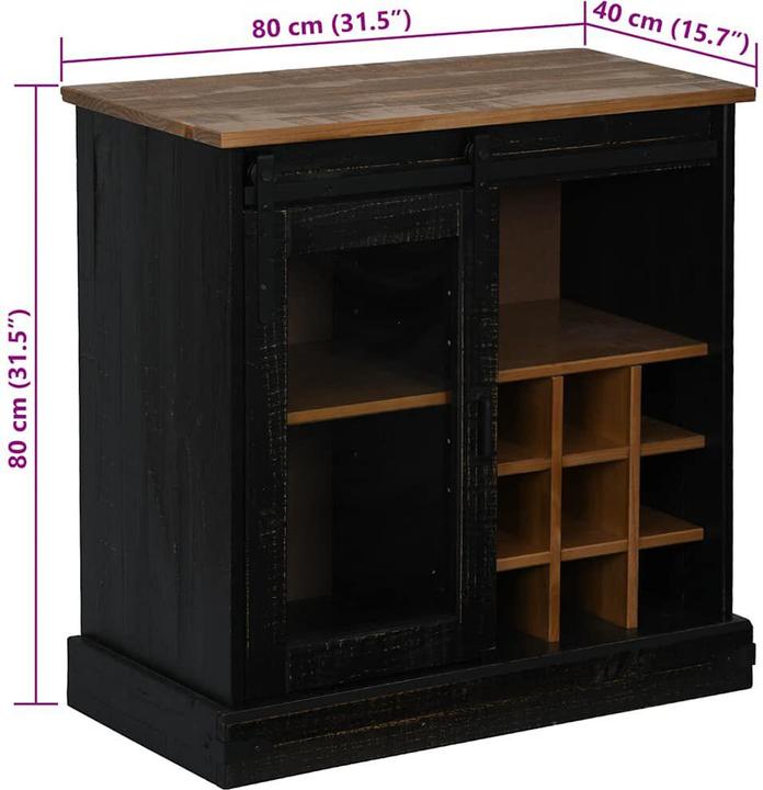 Image du produit vidaXL Sideboard (80 x 40 x 80 cm)