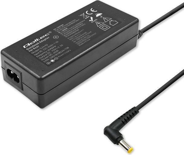 Image du produit Qoltec Adaptateur secteur pour Acer 40W | 19v | 2.1a | 5,5*1,7| + câble d'alimentation (40 W)
