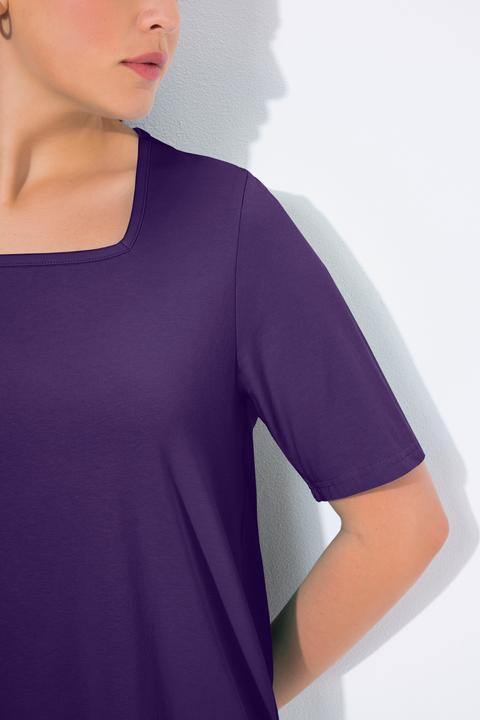 Actual product image Ulla Popken Essential Square Neck Stretch Tee (54, 56)