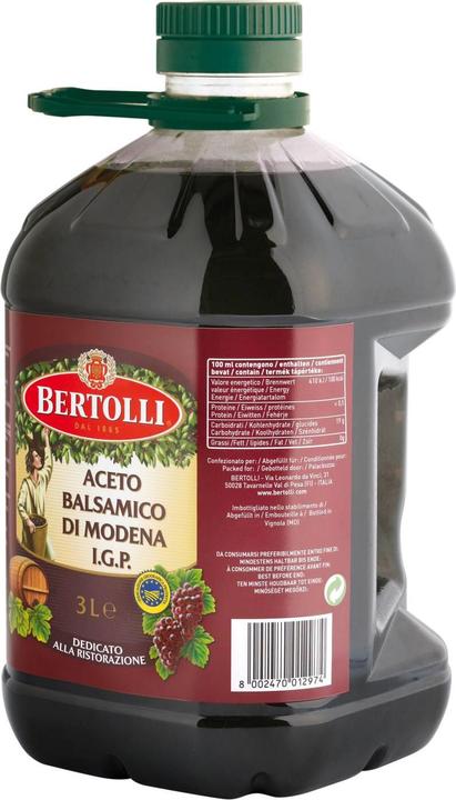 Actual product image Bertolli Balsamic Vinegar from Modena PET 3L (3000 ml)