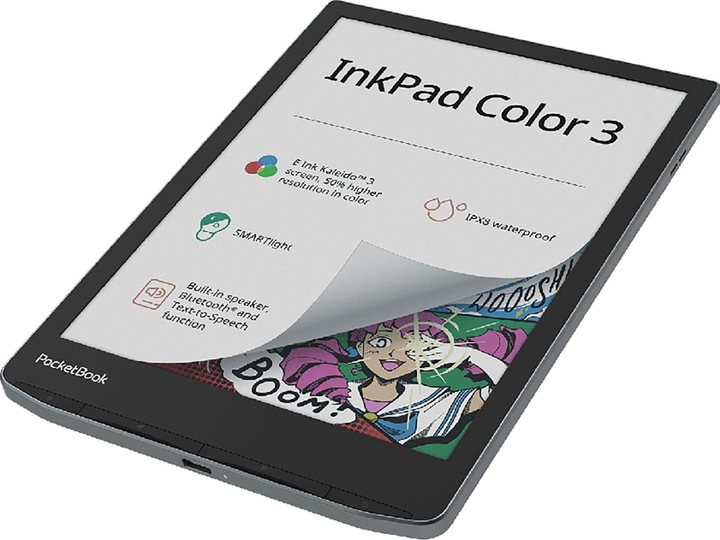 Actual product image PocketBook InkPad Color 3 (7.80", 32 GB, Stormy Sea)