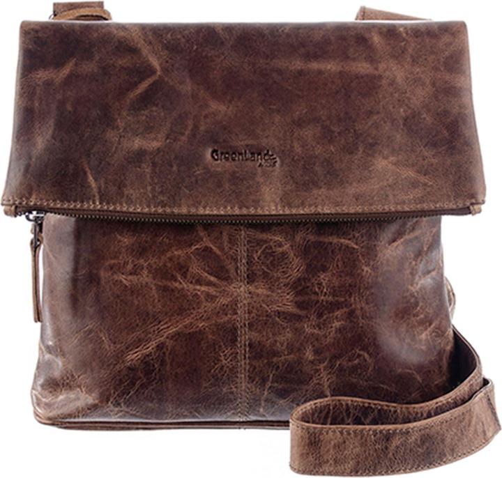 Actual product image Greenland Nature Montana shoulder bag leather 28 cm