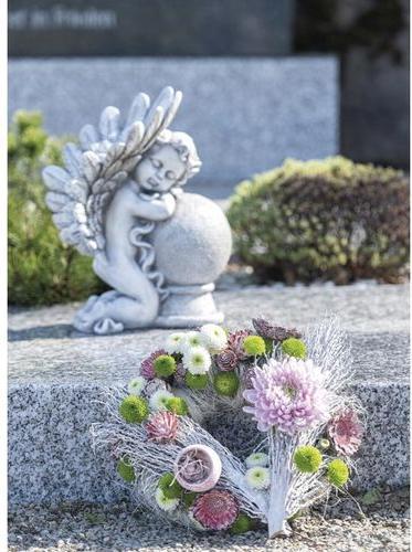 Actual product image Opiflor Grave decoration angel Sleep polyresin, 33 cm