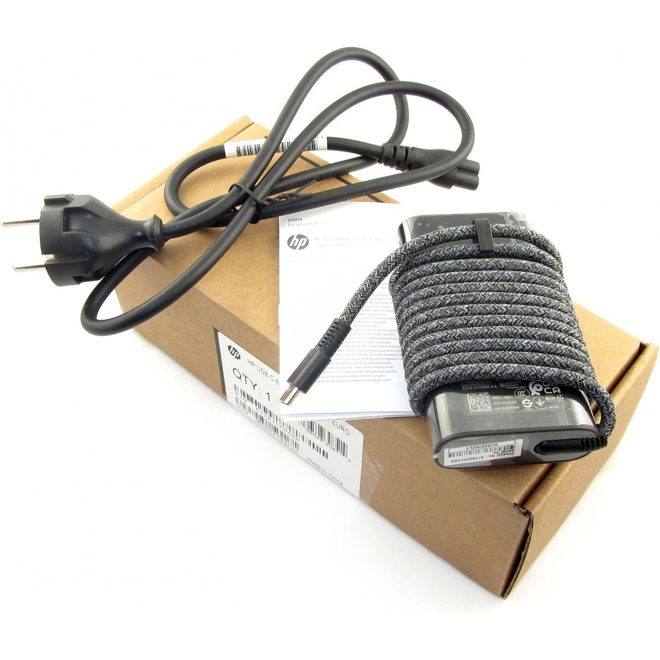 HP Original-Laptop-Netzteil (65 W), Notebook Netzteil, Schwarz