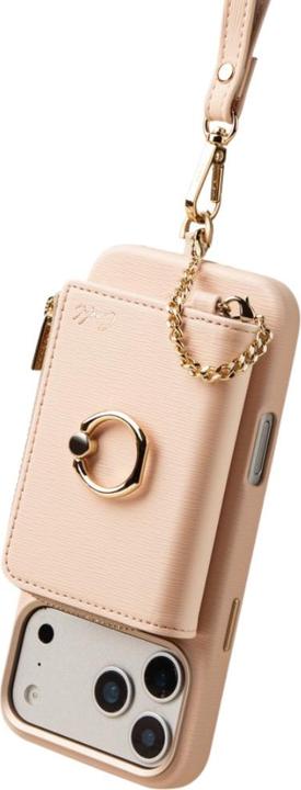 Actual product image Uniq Magnetic Wallet set + hand strap Coehl Mirelle MagSafe pink