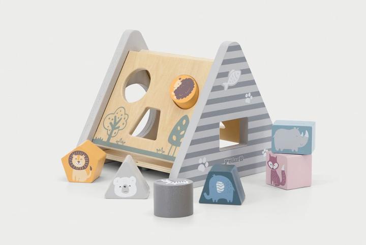 Actual product image Viga Toys Viga 44007 PolarB shape sorter & cogwheel game