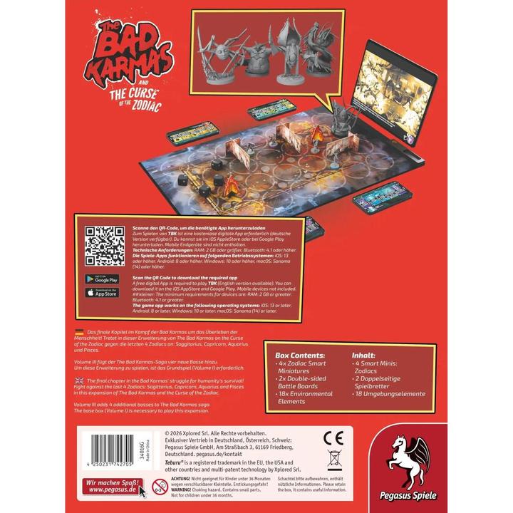 Actual product image Pegasus Teburu: The Bad Karmas Vol.3 (Zodiac-Erweiterung) (Arbeitstitel) (English, German, 1 - 5 Players)