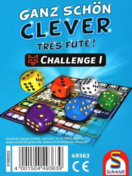 Produktbild Schmidt Spiele Ganz schön clever, Challenge I Block (Deutsch)
