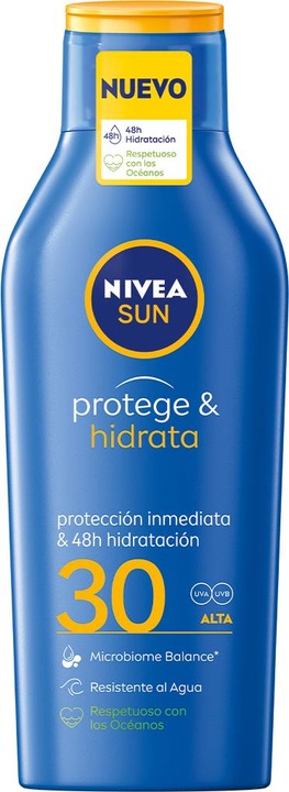 Produktbild NIVEA SUN PROTEGE&HIDRATA leche SPF30 400 ml (Sonnenmilch, SPF 30, 400 ml)