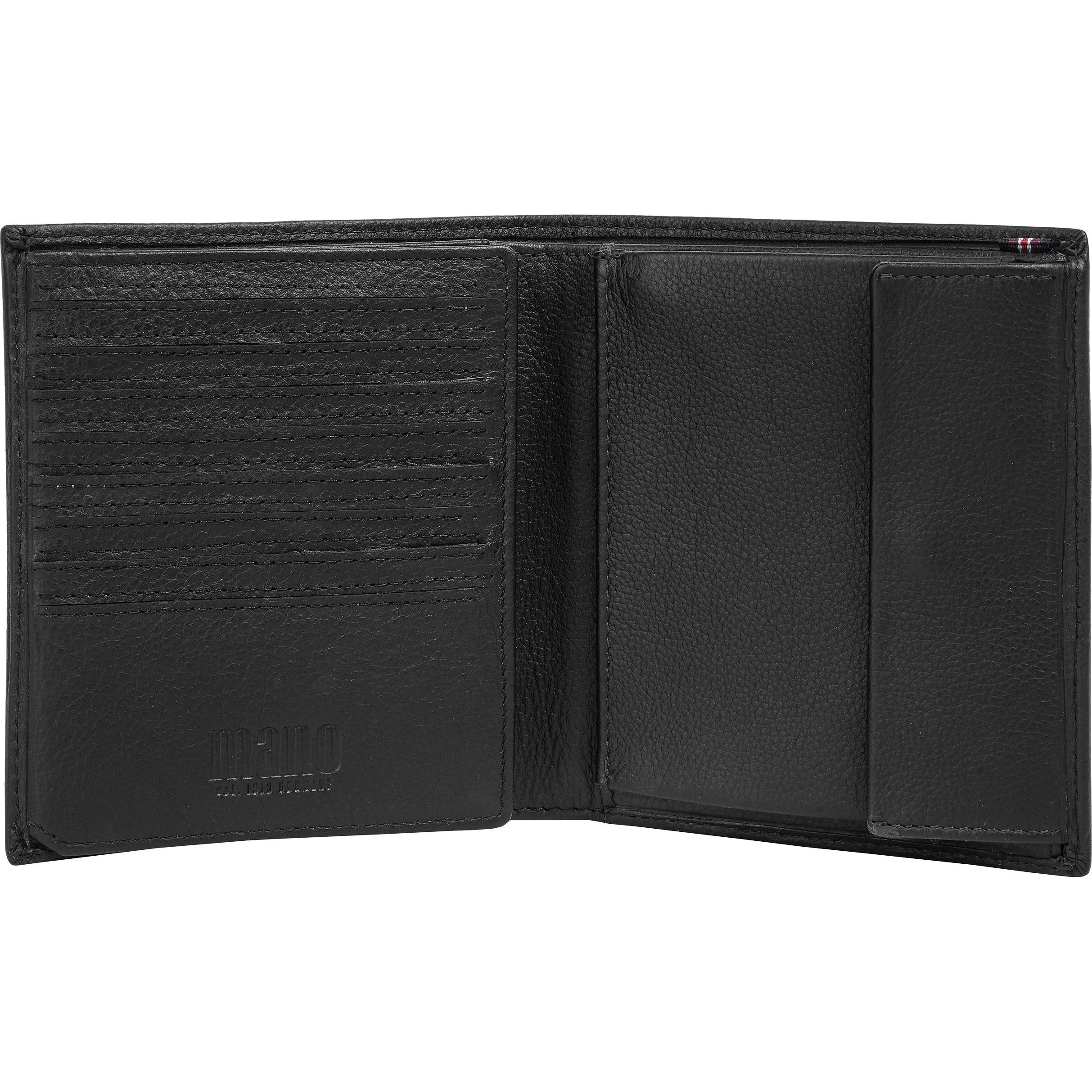 Thumbnail - Mano, Portemonnaie, Geldbörse MEDIO, Schwarz