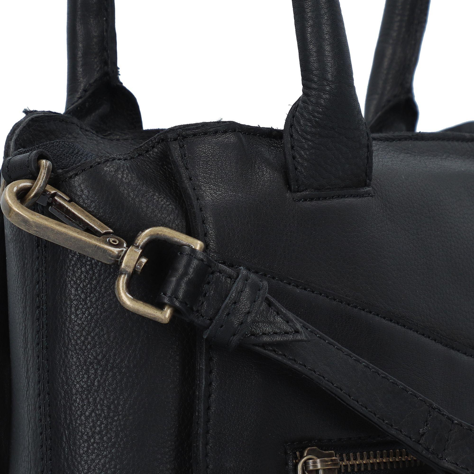 Thumbnail - Cowboysbag, Handtasche, Floyd Schultertasche Leder 30 cm, Schwarz