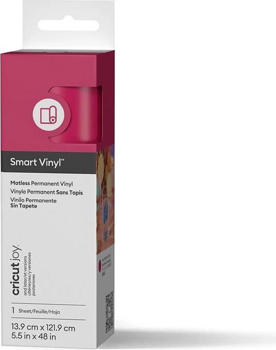 Produktbild Cricut Smart Vinyl Permanent Joy 14x122cm 1 sheet Mat Party Pink (P)