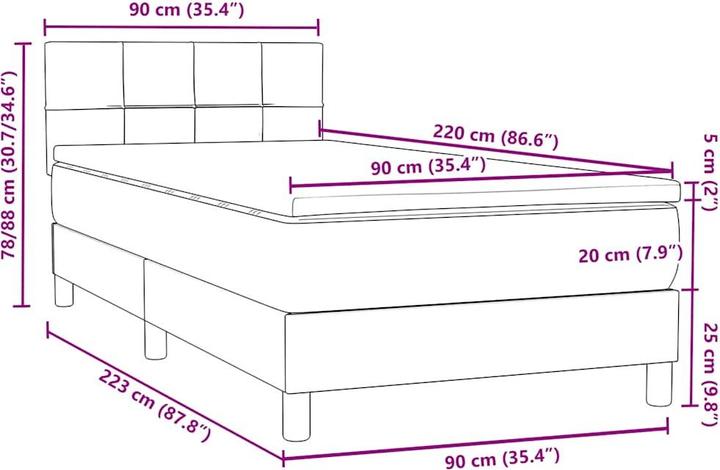 Image du produit vidaXL Marjeta (90 x 220 cm)