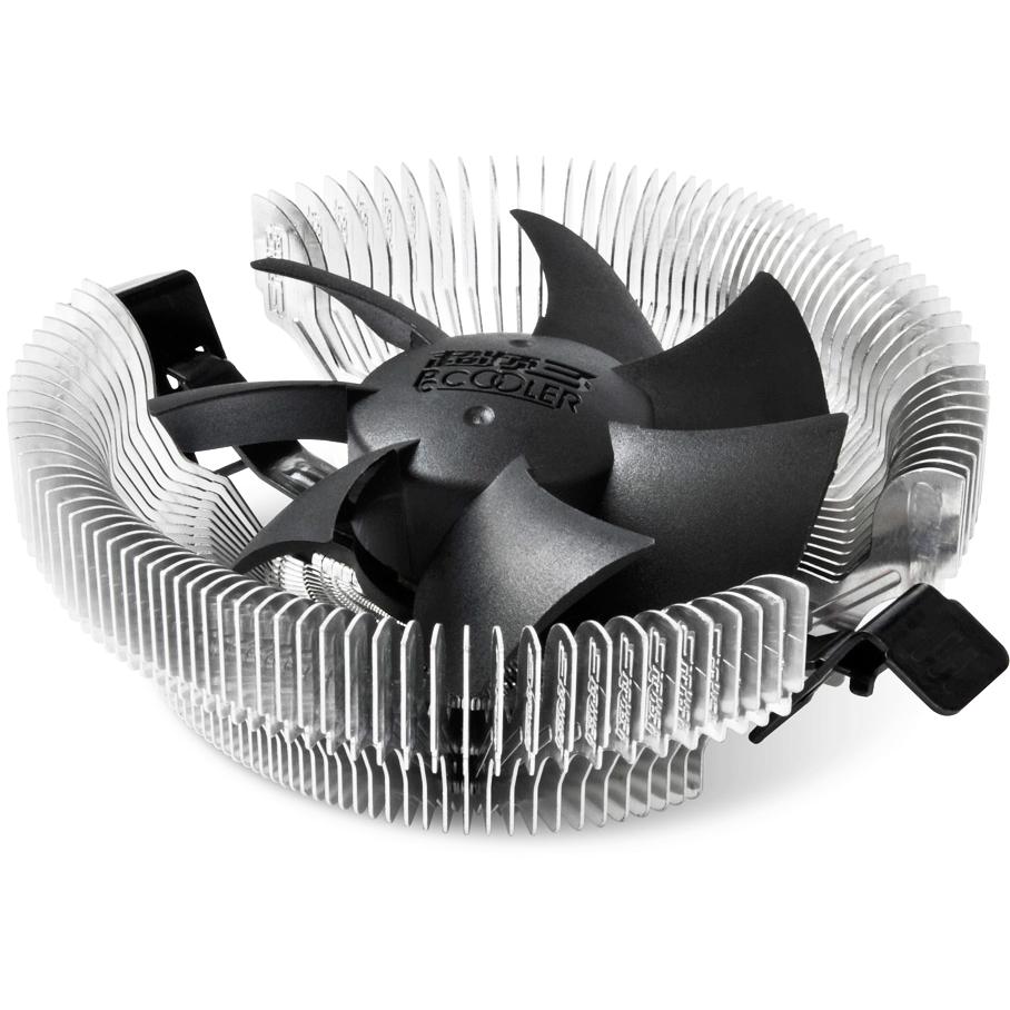 Pccooler E80 Top Blow (57 mm), Dissipatore CPU, Nero