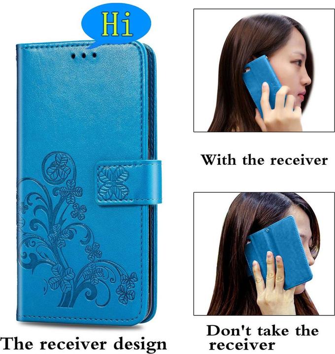 Actual product image König Design Case Mobile Protection for Samsung Galaxy S21 Case Flip Cover Pocket Cases Blue New (Samsung Galaxy S21+)