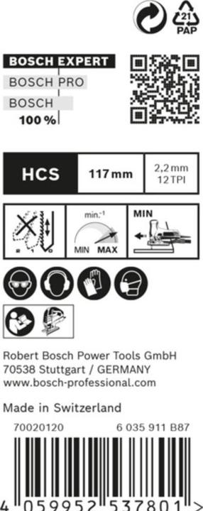 Produktbild Bosch Professional Zubehör EXPERT ‘Wood 2-side clean’ T 308 BO Stichsägeblatt, 25 Stück