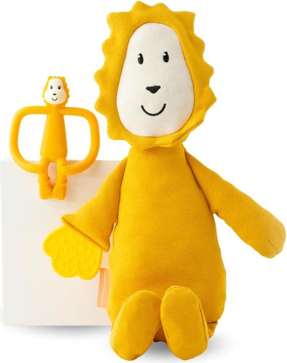 Produktbild Matchstick Monkey Geschenkset? Beissring & Plüschtier mit Beissapplikation (3 Monate)