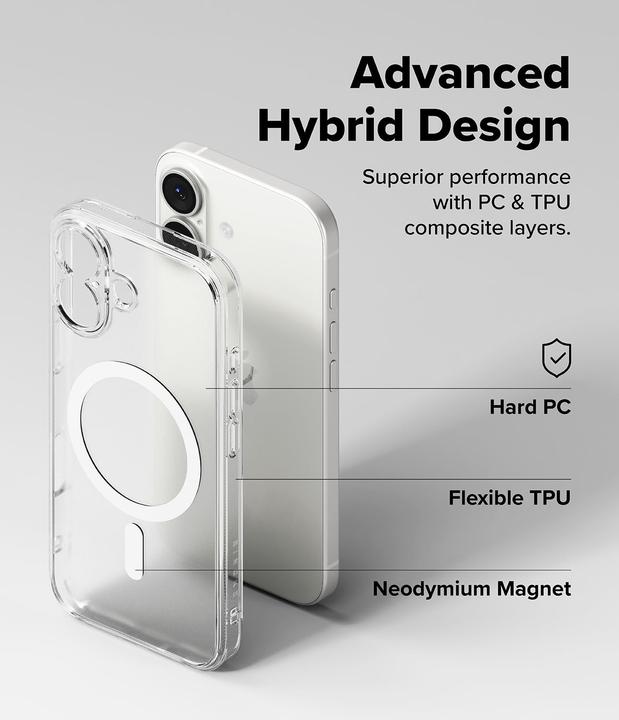 Produktbild Ringke Fusion Magnetisches Magsafe Iphone 17 Matte Klar (Apple iPhone 17)