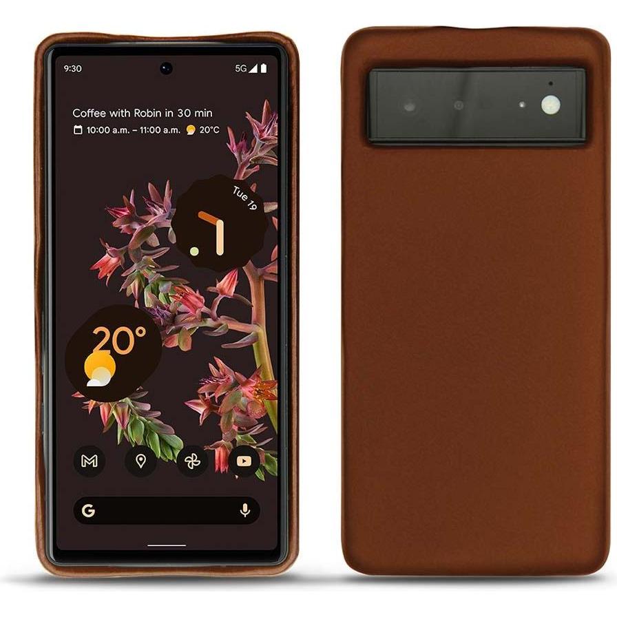 Noreve Lederschutzhülle (Google Pixel 6), Smartphone Hülle, Braun