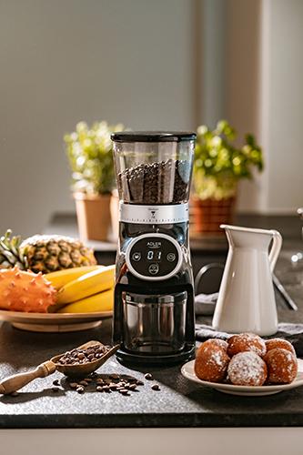 Actual product image Adler AD 4450 Burr coffee grinder, Black (EU plug)