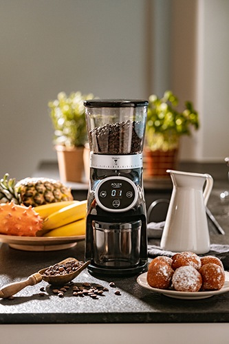 Actual product image Adler AD 4450 Burr coffee grinder, Black (EU plug)