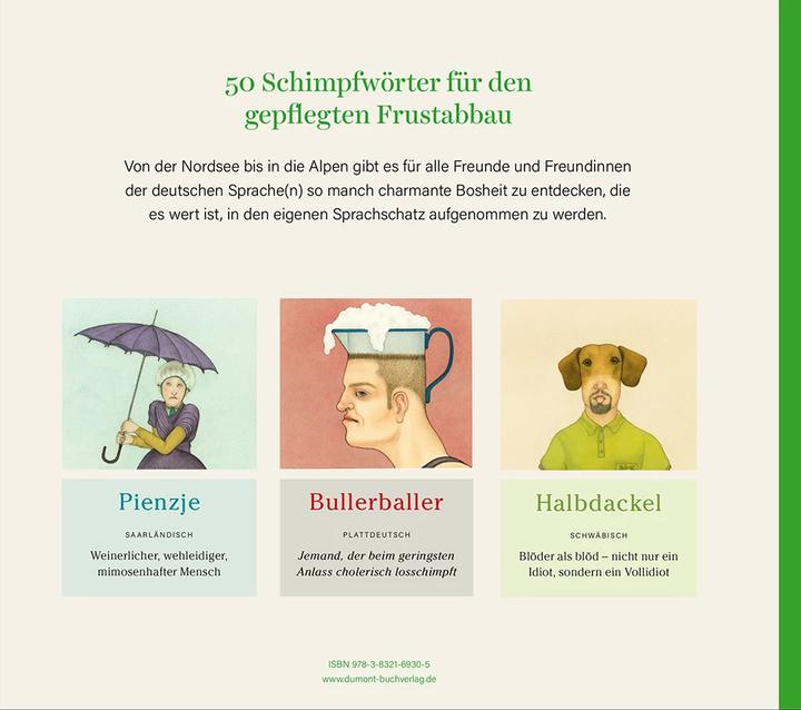 Produktbild Schimpfwörter, die es nicht auf Hochdeutsch gibt (Deutsch, Andrea Schomburg, Nikolaus Heidelbach, 2023)